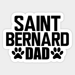 Saint Bernard Dad - Saint Bernard Dog Dad Sticker